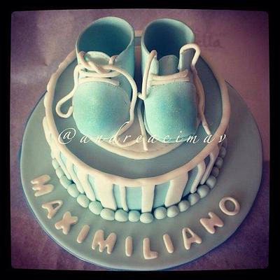 Baby shower, baby boy - Cake by Andrea Cima