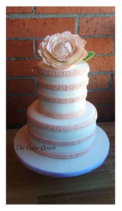 Peony wedding cake!!! - Cake by Mariana
