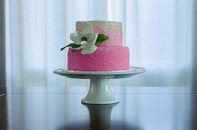 Magnolia Bridal Shower Cake - Cake by Hello, Sugar!