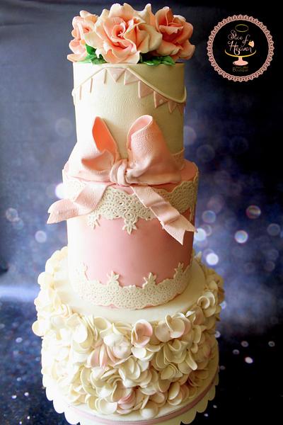Shabby Chic  Birthday Cake - Cake by Slice of Heaven By Geethu