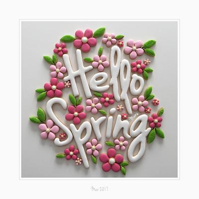 Hello Spring - Cake by Manu biscotti decorati