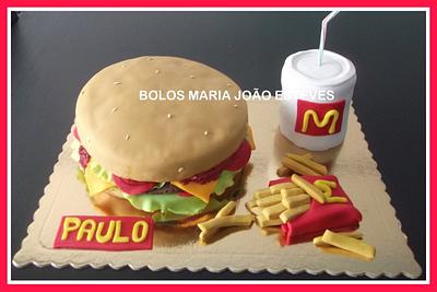 bolo hamburguer - Cake by esteves