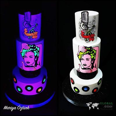 "Madonna- Music is my life" - Cake by Mariya's Cakes & Art - Chef Mariya Ozturk