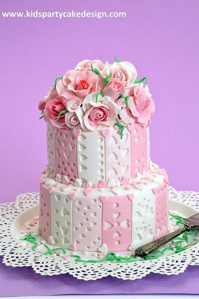 Pink roses  - Cake by Maria  Teresa Perez