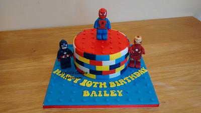 Lego Superhero - Cake by Kerri's Cakes