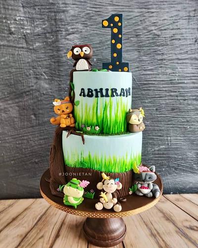 Abhiram Turns 1  - Cake by Joonie Tan