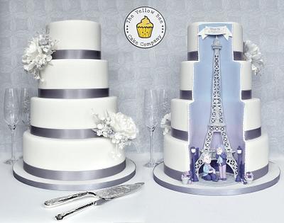A very Parisian Wedding Cake. - Cake by Yellow Bee Sugar Art by Vicky Teather