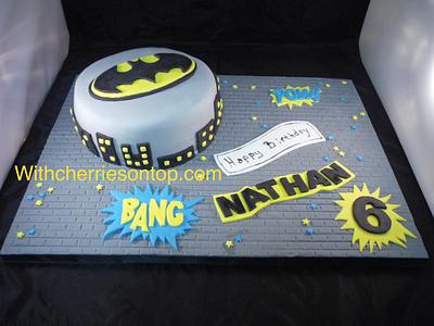 Batman theme - Cake by WithCherriesOnTop