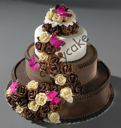 Chocolate Wedding Cake - Cake by Crazy Cake