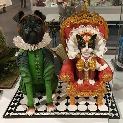 Elizabethan dog and cat - Cake by Cleopatra cakes