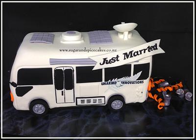 Camper Van Wedding Cake - Cake by Mel_SugarandSpiceCakes
