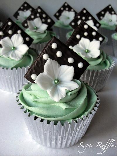 Mint Chocolate Cupcakes - Cake by Sugar Ruffles