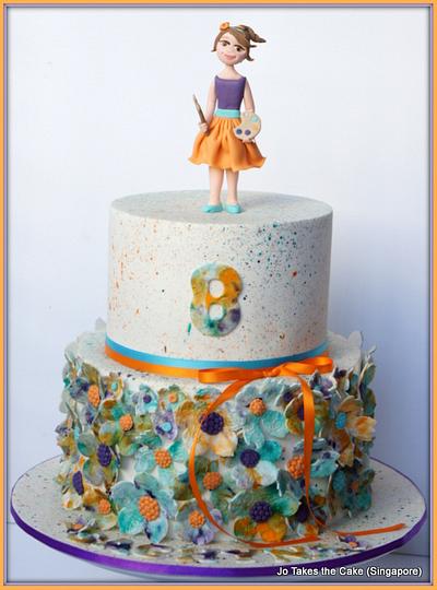 Artsy Flowers - Cake by Jo Finlayson (Jo Takes the Cake)