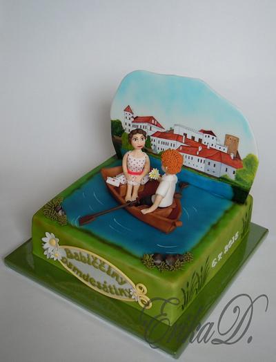 on pond - Cake by Derika