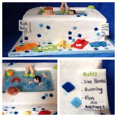 Pool cake  - Cake by The White house cakes 