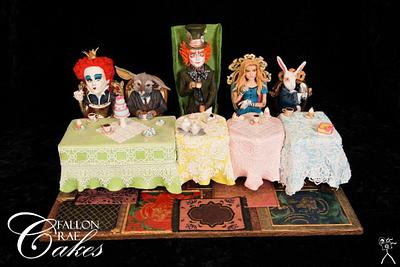 Alice in Wonderland- Mad Hatter's Tea Party - Cake by Fallon Rae Cakes