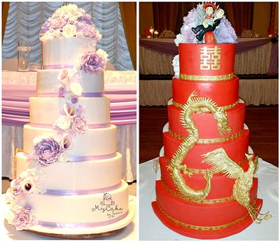 Dual Wedding Cake Eastern meet Western - Cake by Hopechan