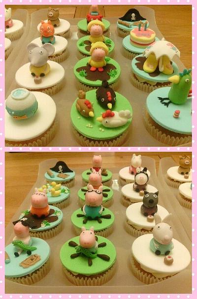 Peppa Pig Cupcakes - Cake by NooMoo