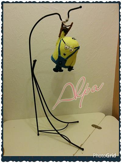 Hanging Minion - Cake by Alpa Jamadar