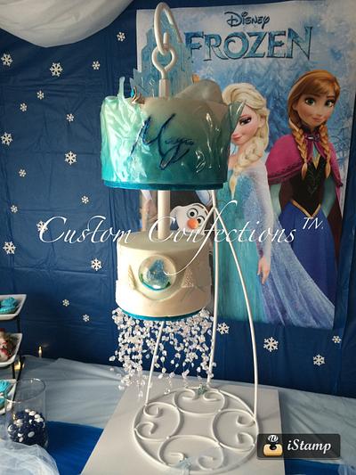 Frozen inspired hanging cake - Cake by KerrieA