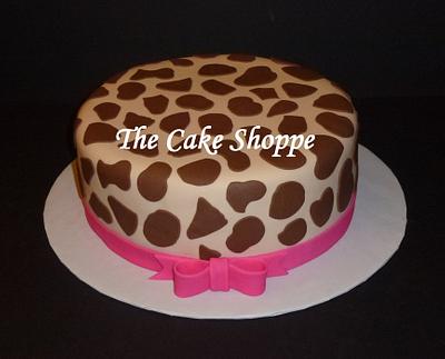 giraffe print cake - Cake by THE CAKE SHOPPE
