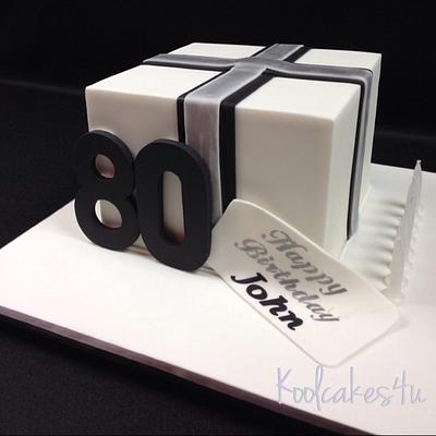 Gift box birthday cake - Cake by Jen C