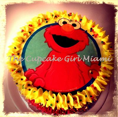 Elmo themed Bday party /Candy station - Cake by Lilly