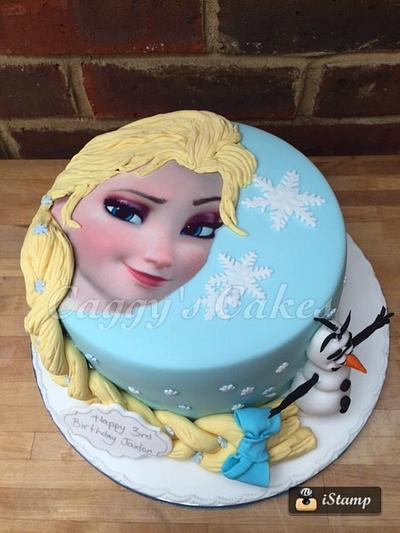 Frozen Elsa & Olaf cake - Cake by Caggy
