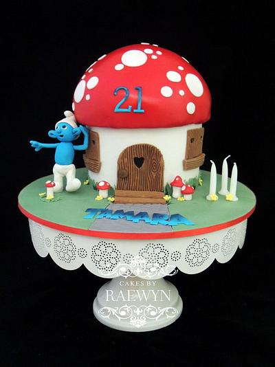 Clumsy Smurf for Tamara <3 - Cake by Raewyn Read Cake Design