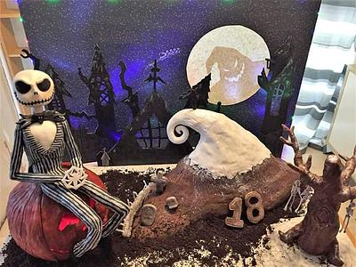 Huge Nightmare Before Christmas Cake - Cake by Jen McK Evans