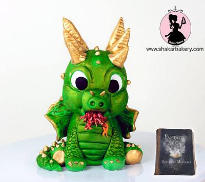 Romanian Longhorn Dragon- Fantastic Beasts and Where To Find Them Birthday Mischief Collaboration - Cake by Shantal
