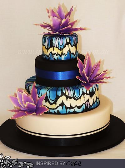 Artistic Wedding Cake - Cake by Inspired by Cake - Vanessa