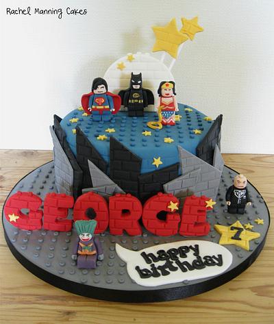 Lego Superheroes Cake - Cake by Rachel Manning Cakes