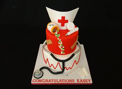 Nursing Graduation Cake - Cake by Elisa Colon