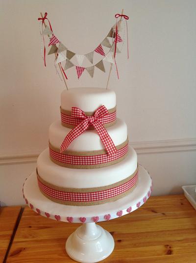 Rustic wedding cake - Cake by Iced Images Cakes (Karen Ker)