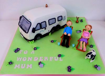 Mobile Home Birthday Cake - Cake by Sarah Poole