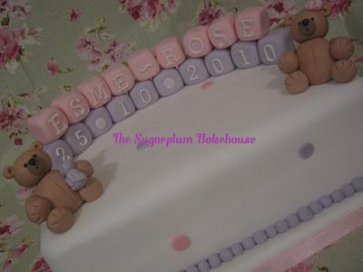 Baby Girl Christening Cake - Cake by Sam Harrison