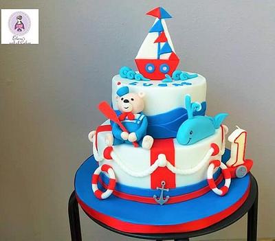 Little sailor cake - Cake by elenasartofcakes