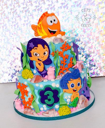 Bubble guppies  - Cake by Cups-N-Cakes 