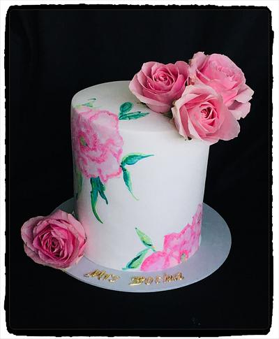 Simply Roses - Cake by Rhona