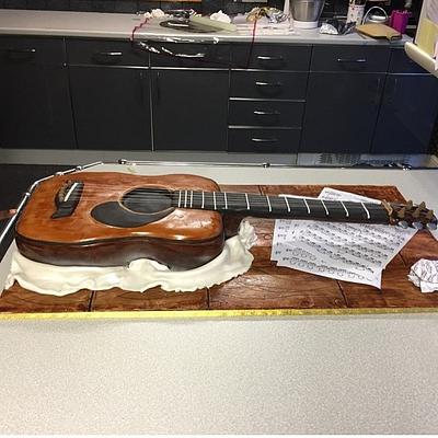 Acoustic Guitar - Cake by Bake Envy