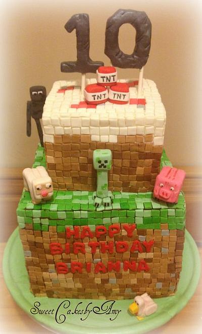 Minecraft cake - Cake by Amy Erb
