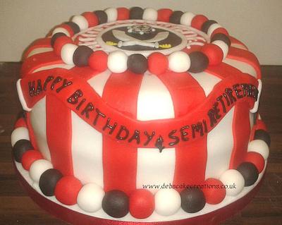 Sheffield UTD Football cake - Cake by debscakecreations