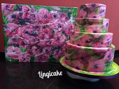 Pink flowers - Cake by Michela Lingiardi