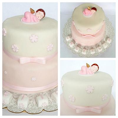 Elegant Christening Cake - Cake by miettes