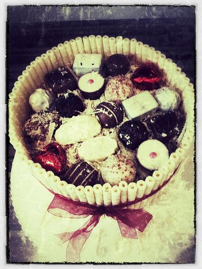 My Version of a Chocolate Box Cake - Cake by Gill Earle