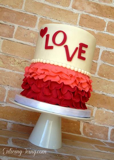 LOVE cake - Cake by Enticing Icing