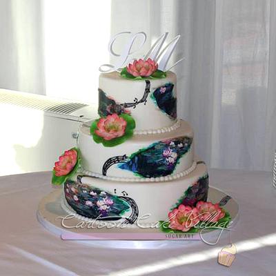 Wedding cake for artists - Cake by Eliana Cardone - Cartoon Cake Village
