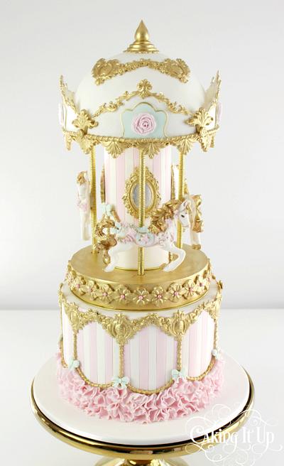 Pretty Carousel Cake - Cake by Caking It Up