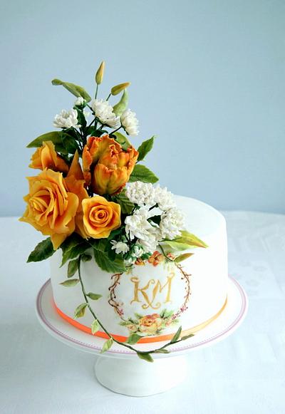 Cake for wedding anniversary  - Cake by Katarzynka
